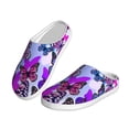 thumbnail image 2 of Lsque Flying Butterflies Pattern Womens Comfort Cotton on Scuff With Memory Foam and Anti-skid Sole Slipper-46/47, 2 of 7