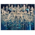 thumbnail image 3 of Design Art - Blue Vintage Crystal Chandelier, 3 of 4