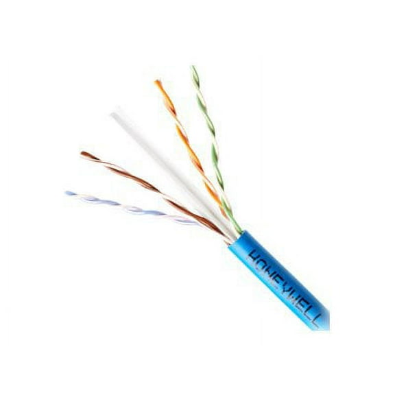 Genesis 50922106 CAT6 Plus Riser Cable, 23/4 Solid BC, Unshielded, UTP, CMR, FT4, Sunlight Resistant, 1000' (304.8m), Pull Box, Blue