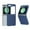 Darkblue, variant on Compatible With Samsung Galaxy Z Flip 6 Case Carbon Fiber,Screen Protector Protective Case for Galaxy Z Flip 6 Diamond Patterned PU Leather Lightweight Shockproof Phone Cover,Purple