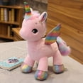 thumbnail image 1 of Giant Size Unicorn Plush Toy Soft Stuffed Cartoon Unicorn Dolls Animal Horse Birthday Giftpink stand40cm Deng Xun unisex, 1 of 2