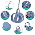 thumbnail image 2 of ORIA Cat Harness and Leash for Walking, Pet Harness, Soft Adjustable Vest Harnesses with Reflective Strips and Chest Strap, Easy Control Breathable Jacket for Dog Cat, Blue, XXS, 2 of 7