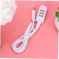 thumbnail image 5 of Hub Mini Extension Cord USB Date Charging Port Travel Extension Cord Travel Charger Micro USB Hub Computer Ultra Thin White Multi Charger Male to Female Hub Micro USB Charger-4 feet, 5 of 5