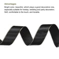 thumbnail image 3 of Unique Bargains 1 Inch 25 Yard Wide Satin Ribbon with Gold Edges Grosgrain Fabric Ribbon for Gift Wrapping, Black, 3 of 7