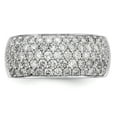 thumbnail image 4 of 14K White Gold Ring Band Wedding Diamond, Lab Grown Round, Size 8, 4 of 7
