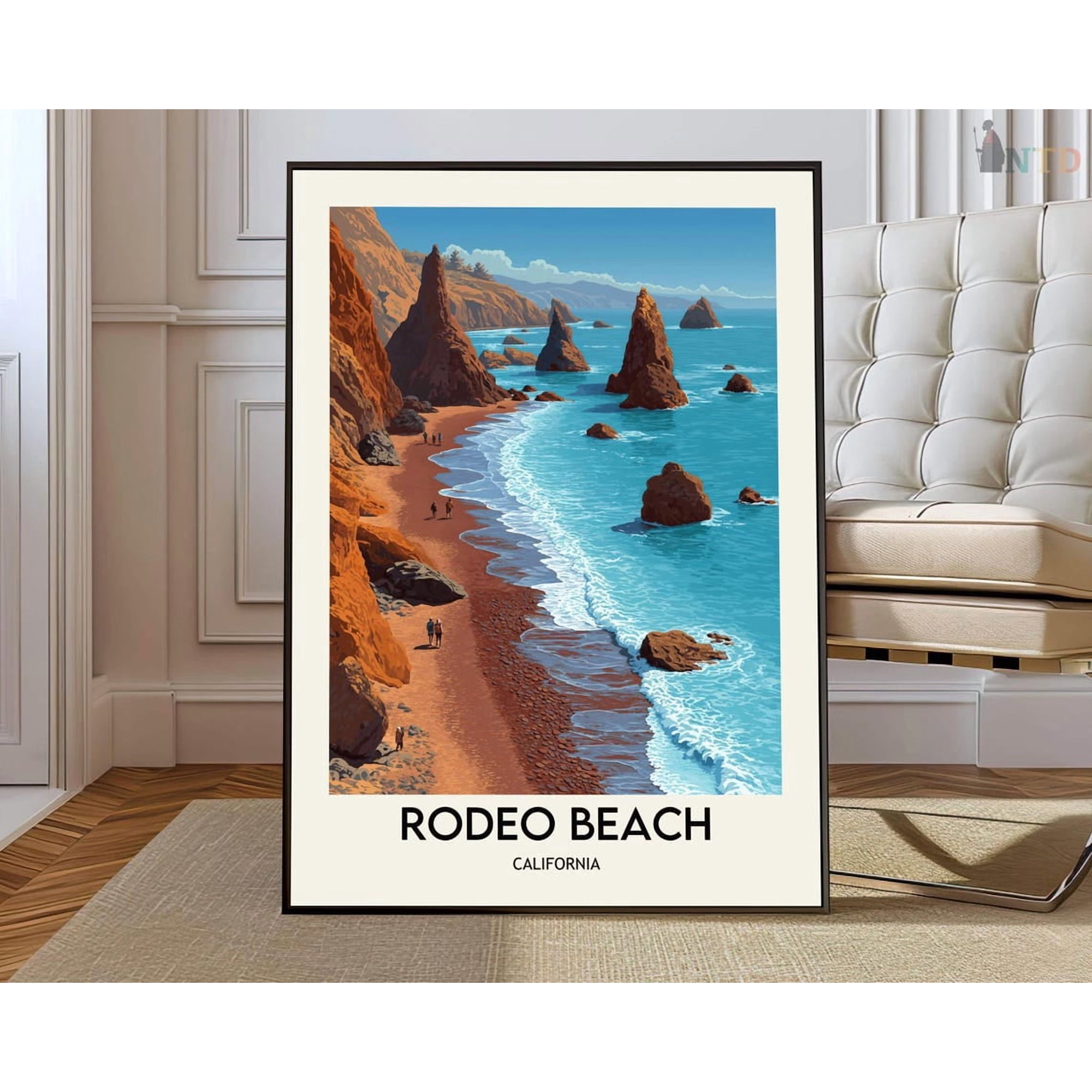 Marin Headlands Rodeo Beach Poster , Poster Print Only