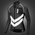 thumbnail image 2 of Ciclismo Deportes Al Aire Libre Jersey de Viento Chaqueta Impermeable Manga Larga Negro - Negro XL, unico Baoblaze Abrigo de ciclismo Chaqueta cortavientos para bicicleta, 2 of 8