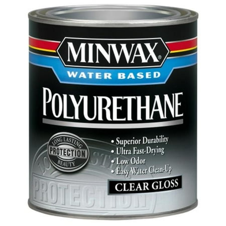 Minwax .50 Pint Gloss Minwax Water Based Polyurethane ...