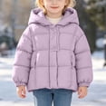 thumbnail image 5 of Jalioing Girls Winter Puffer Jacket Kids Lightweight Hooded Quilted Coat Fashion Thermal Quilted Outerwear with Pocket, 5 of 6