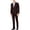 Red - burgundy, variant on Nick Graham Mens Slim-Fit Stretch Two Button Formal Suit, Red, 46 Long / 39W x 32L