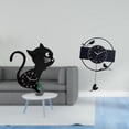 thumbnail image 2 of Reloj de pared acrílico con diseño de gato y pájaro, moderno, minimalista, decorativo, para colgar, para interior, sala de estar, estudio, cocina., 2 of 8