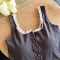 thumbnail image 3 of Pounoo Women's Tank Tops Sleeveless Button Front Contrast Trim Solid Casual Tops Summer Street Style Lightweight Breathable Shirts Gift, 3 of 6