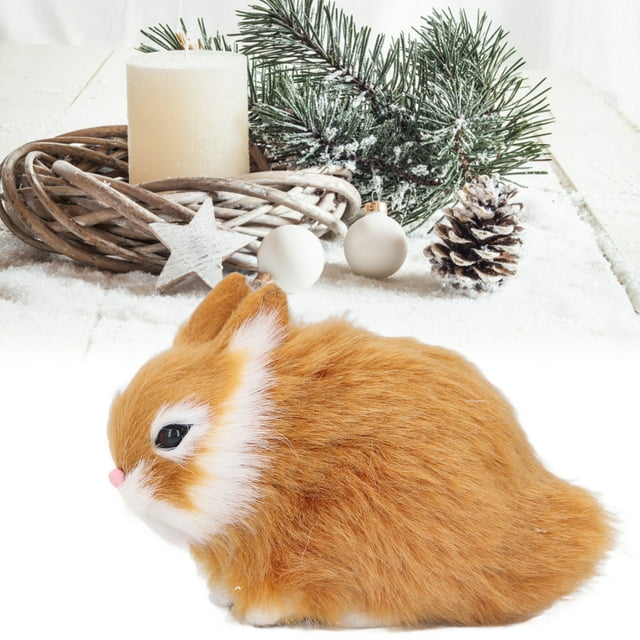Miniature Plush Rabbits Animal Plush Toy Soft Bunny Rabbits Stuffed Doll Table Decoration Gifts For Kids