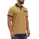 thumbnail image 4 of CAMISA POLO DE NEGOCIOS RETRO OCCIDENTAL DE MANGA CORTA PARA HOMBRES INSPIRE CHIC, CON ESTIRAMIENTO Y BLOQUEO DE COLOR, TAMAÑO S, CAQUI, 4 of 6
