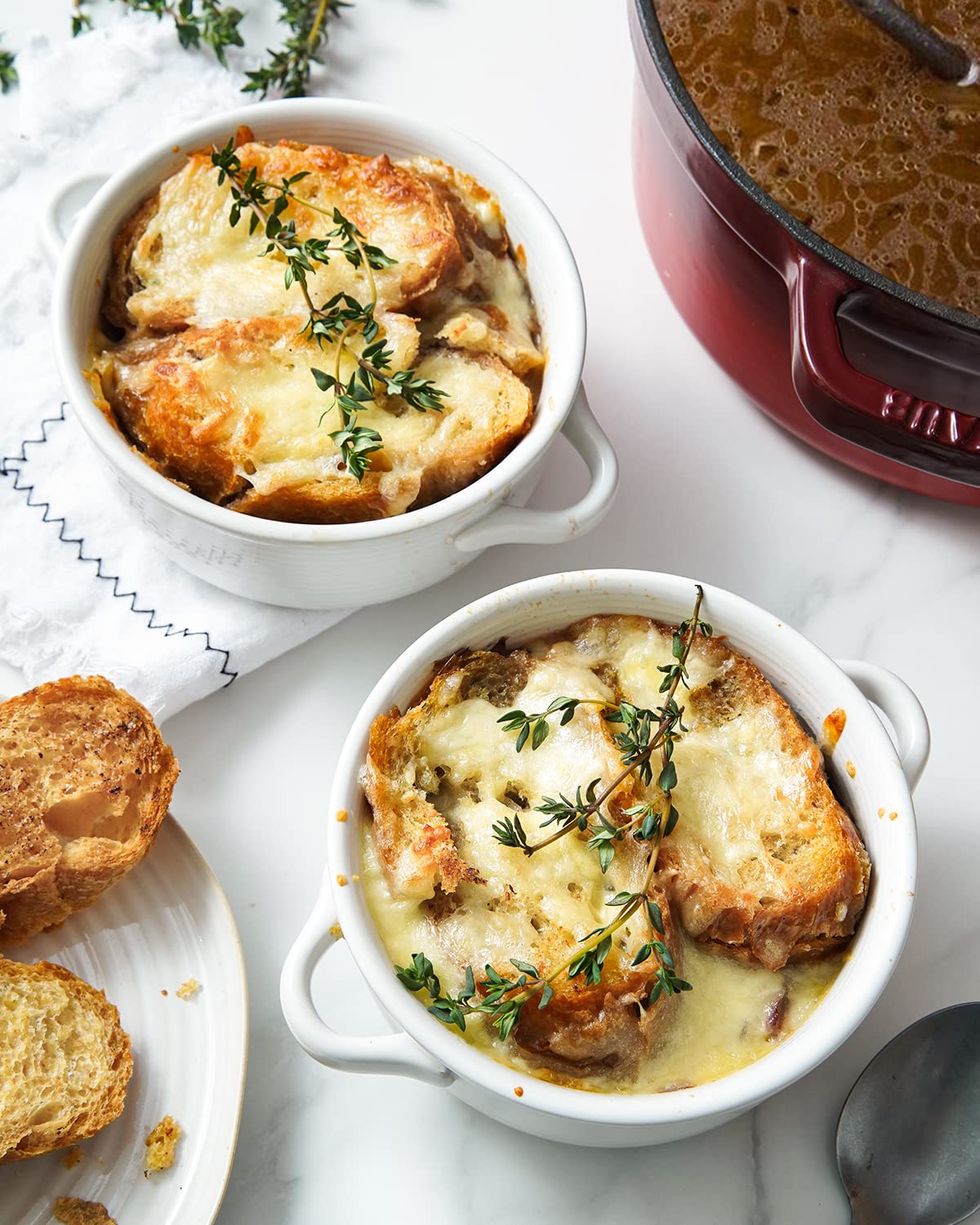 BEMAY 22 oz French Onion Soup Bowls with Handles, Set of 4 photo 4
