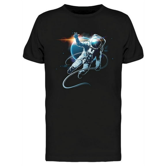 An Astronaut In Space T-Shirt Men -Image by Shutterstock, Male 3X-Large