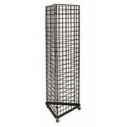 Only Hangers Black Triangle unit Metal 3-Sided Gridwall Rack