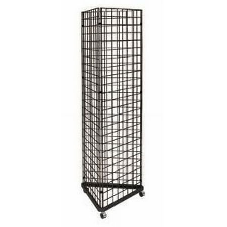 Only Hangers Black Triangle unit Metal 3-Sided Gridwall Rack
