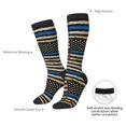 thumbnail image 5 of Women's Knee High Socks Distressed Thin Blue Line Flag Outdoor Casual Tube Socks, 5 of 7