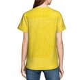 thumbnail image 7 of Wukai Yellow Glitter Youth Unisex Short Sleeve T-Shirt for Boys, Girls, Teens, and Kids-X-Small, 7 of 7