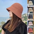 thumbnail image 2 of opvise Summer Outdoor Hat Woven Foldable All Match Soft Breathable Daily Wear Polyester Big Brim Sunscreen Hat Wine Red, 2 of 8