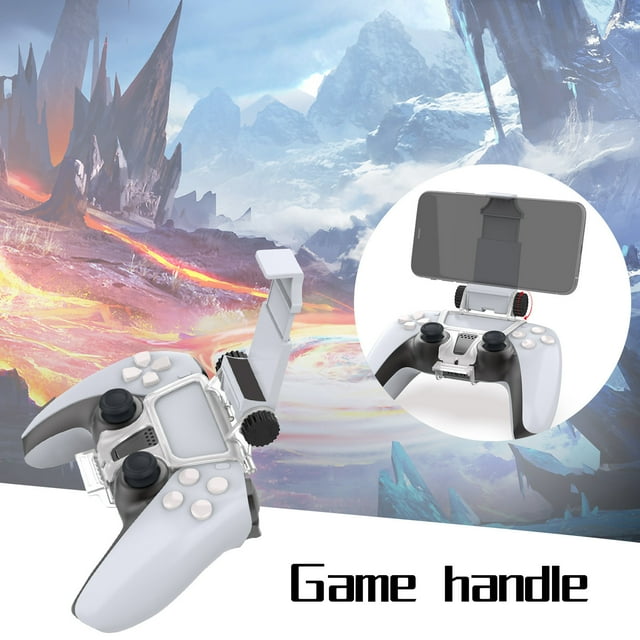 Klonfd for Holder Controller Phone Clip Gaming Stand Mount Bracket PS5 Game Controller Game Accessories