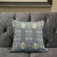 thumbnail image 5 of Carnival Geo Throw Pillow with Removable Cover in Gray White 20x20, 5 of 5
