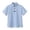 Sky Blue, variant on Krdevn Kids Boys Girls Solid Stand Collar Short Sleeve Polo Shirt Casual Summer School Uniform Top,7-8 Years