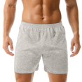 thumbnail image 3 of Mens Pajama Shorts Mens Sleep Shorts Mens Underwear Boxers Lounge Soft Comfy Pj Bottom Sleeping Pants Breathable Summer Sleepwear Beige L, 3 of 5