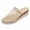 Beige, variant on Women Net Hollow Knit Closed Toe Espadrille Wedge Slide Mule Sandals Slip On Breathable Footwear For Casual Outdoor Summer Daily Beach Walking Errands Shopping