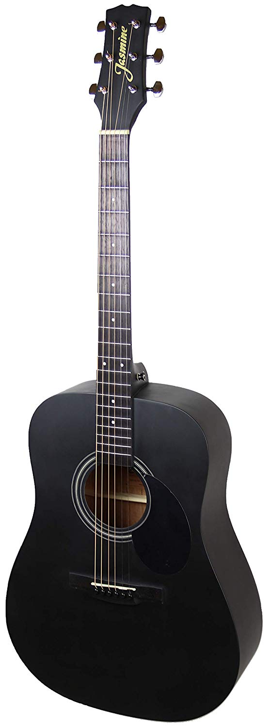 Jasmine S35 Dreadnought Acoustic Guitar, Matte Black