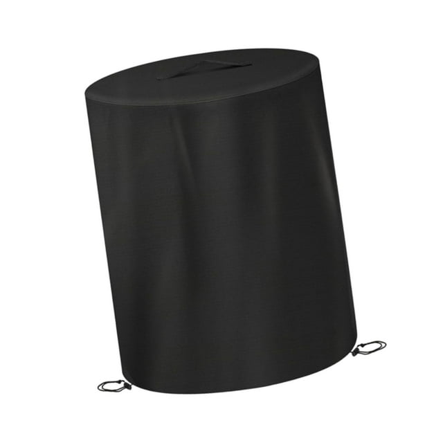 Cubierta redonda para fogón, protector impermeable y cortavientos para calefactor de patio, cubierta para chimenea exterior