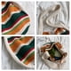 thumbnail image 5 of Bolso Hombro A Rayas Ganchillo para Mujer Lindos Bolsos Mano Bolso Diario Verano (Beige), 5 of 9