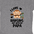 thumbnail image 3 of Inktastic Monkey I Love Hanging out with My Papa Boys or Girls Baby Bodysuit, 3 of 4