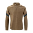thumbnail image 3 of Ofreoo Men's Suede Lapel Button Pocket Fallow Long-Sleeved Hoodless Casual Coat/Jacket Essentials Hoodie Deal of the Week, 3 of 8