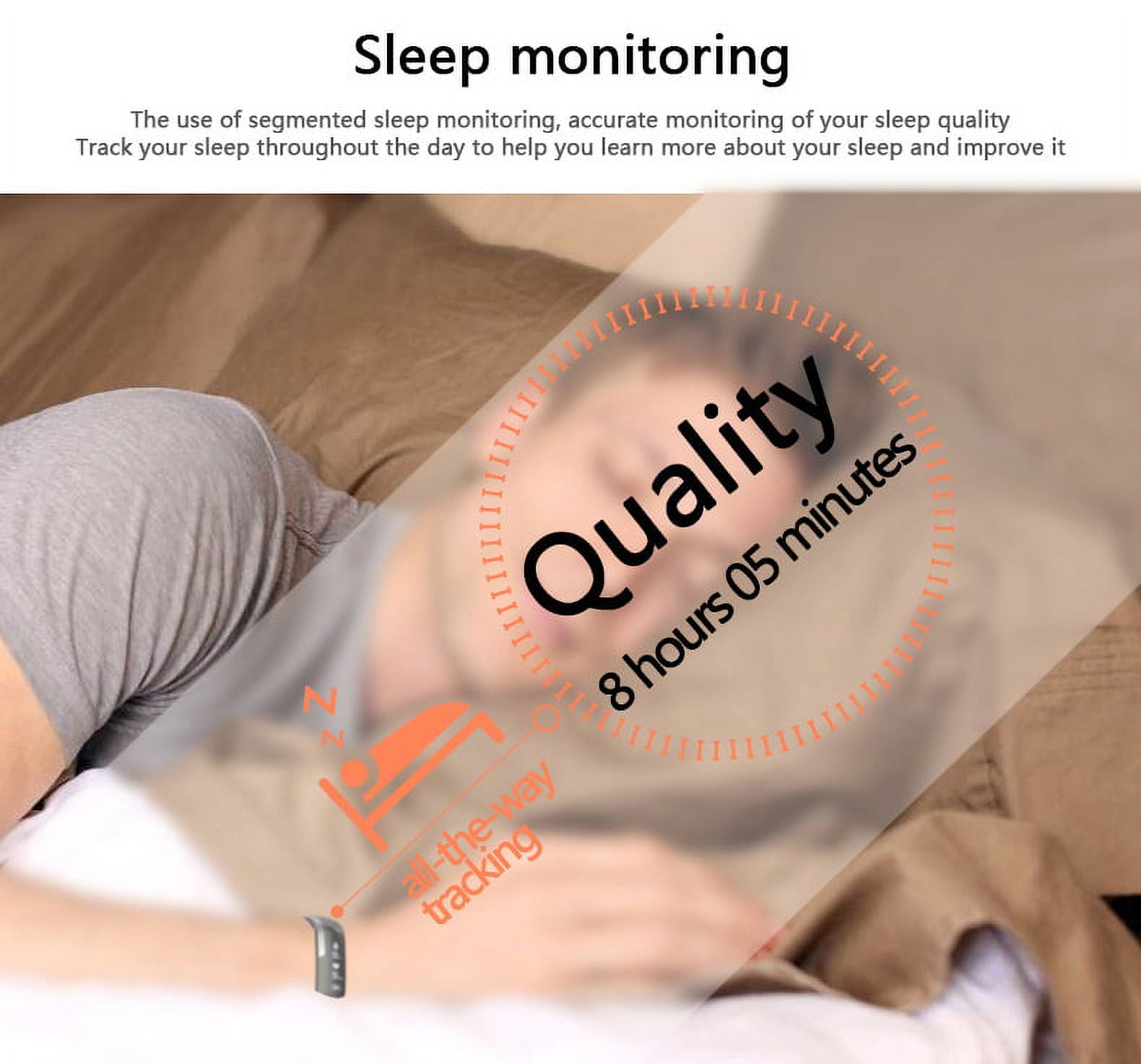 RBX Active Blood Pressure, Heart Rate, and Blood Oxygen Monitor and Activity Tracker with Caller ID and Message Notifications