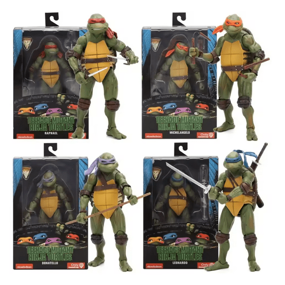 Pack 4 Figuras Tortugas Ninja Tmnt Película 1990