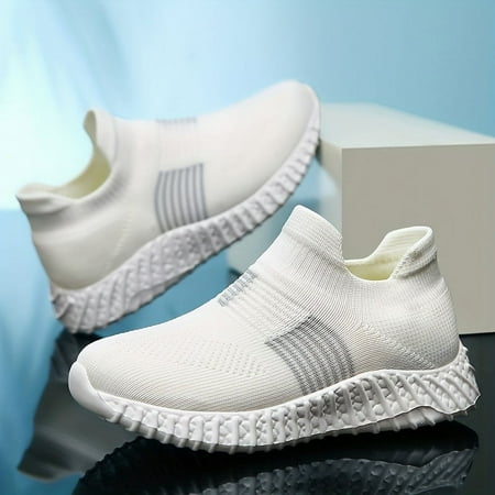 

EIMELI Comfy Boys Woven Slip-On Sneakers - Breathable Lightweight and Versatile for Walking Running and Training - Perfect for All Seasons