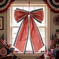 thumbnail image 3 of Oversized Fabric Bow Hanging Ornaments in Patriotic Hues, Eye-Catching Party Decor Pendants for 4Th Of July, Indoor Entryways, Venue Setup and Independence Day Festive Scene Arrangement,, 3 of 6