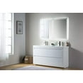 thumbnail image 5 of Vanity Art 60" Floor Standing Wall Mount Double Sink Bathroom Vanity Set White Stone Top, 5 of 9