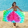 thumbnail image 4 of Nkmbld Pool Towels Microfiber Beach Towel Super Lightweight Colorful Sandproof Beach Blanket for Travel Swimming Pool 27.5x55.1 inch, 4 of 6