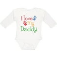 thumbnail image 3 of Inktastic I Love My Daddy Boys or Girls Long Sleeve Baby Bodysuit, 3 of 5