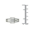 thumbnail image 4 of 1/5 Carat T.W. Diamond Single Halo Cluster Sterling Silver Engagement Ring, 4 of 5