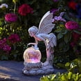 thumbnail image 4 of Fairy Angel Statue With Solar Powered Led Light Waterproof Outdoor Garden Decor, 4 of 5
