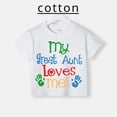 thumbnail image 2 of Camiseta de verano de manga corta con estampado sencillo para bebés y niños, de algodón, para exteriores, para niños y niñas, 2 of 5