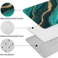 thumbnail image 5 of Teal Gold Marble Wave Dot Pattern Bathroom Rugs Sets 3 Piece,Toilet Cover Set,Absorbent Non Slip Bathroom Mats Sets with U-Shaped Contour Rug Toilet Rug Set, 5 of 5