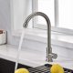 thumbnail image 2 of Kitchen Faucet, with 360 Rotatable Kitchen Mixer Tap and Adjustable Hot and Cold Faucet, Suitable for Kitchen Sink with 2 x 60cm Flexible Hoses, 2 of 5
