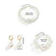 thumbnail image 3 of Colliers Ras du Cou Imitation Perle Exagérée pour Femmes, Ornement de Mariage, Bracelet de Perles, Accessoire de Mode, 3 of 6