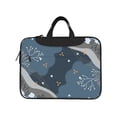 thumbnail image 2 of YFYANG 13 inch Universal Laptop Bag Oxford Cloth Laptop Sleeve, Multi-functional Abstract Flower Geometric Lines Notebook Computer Messenger Bag Handbag, 2 of 8
