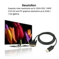 thumbnail image 3 of Amdohai 1.8M DP to DVI Adapter DisplayPort Display Port to DVI Cable Adapter Converter Male to Male Video Cable 1080P for Monitor Projector Display Black, 3 of 5